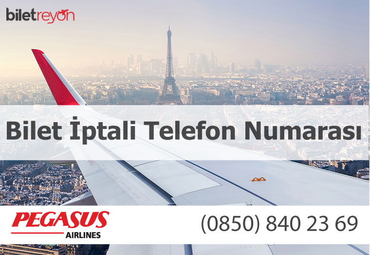 Pegasus bilet iptali telefon